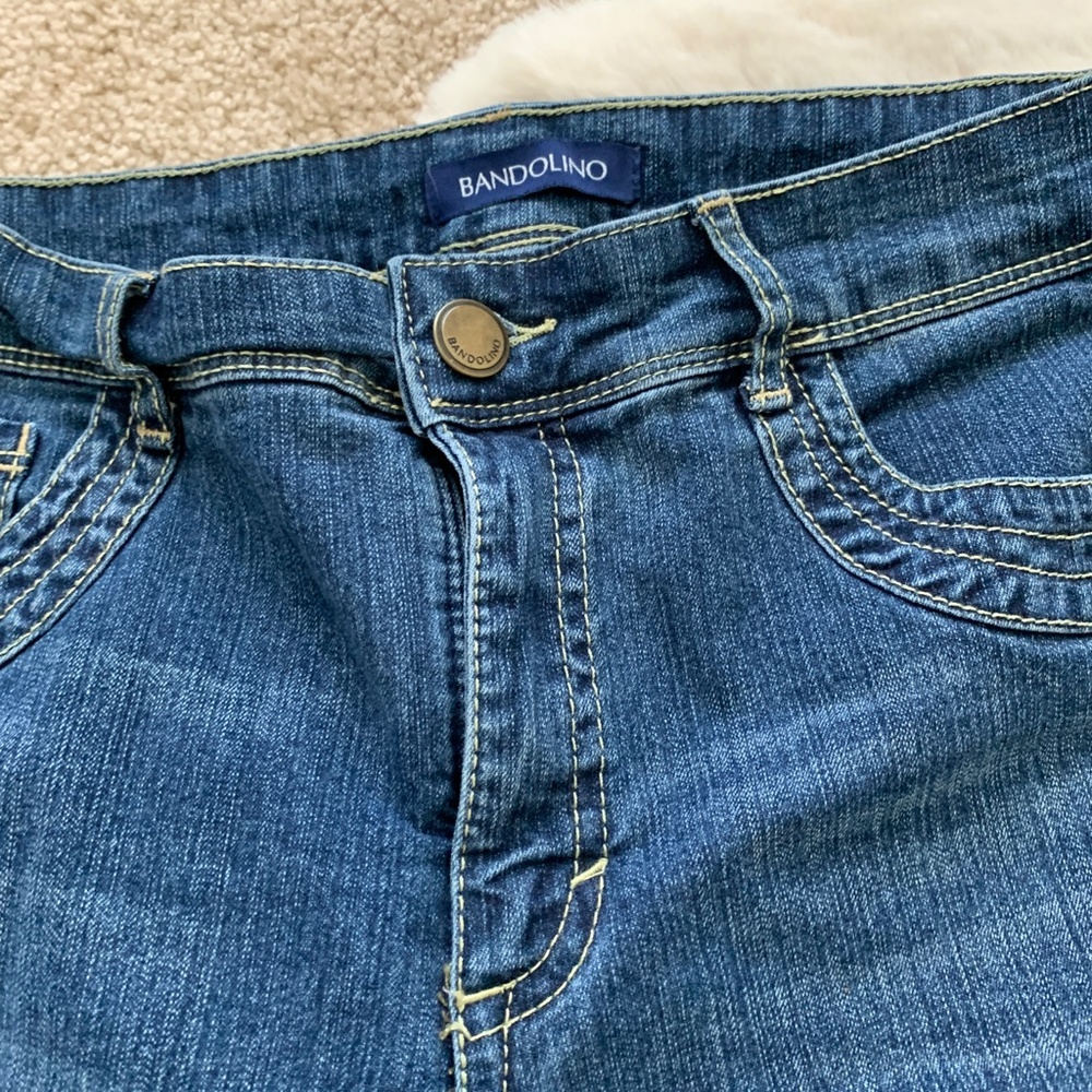 Bandolino Brady Blue Jean Bermuda Shorts-Size 6 - Picture 7 of 11